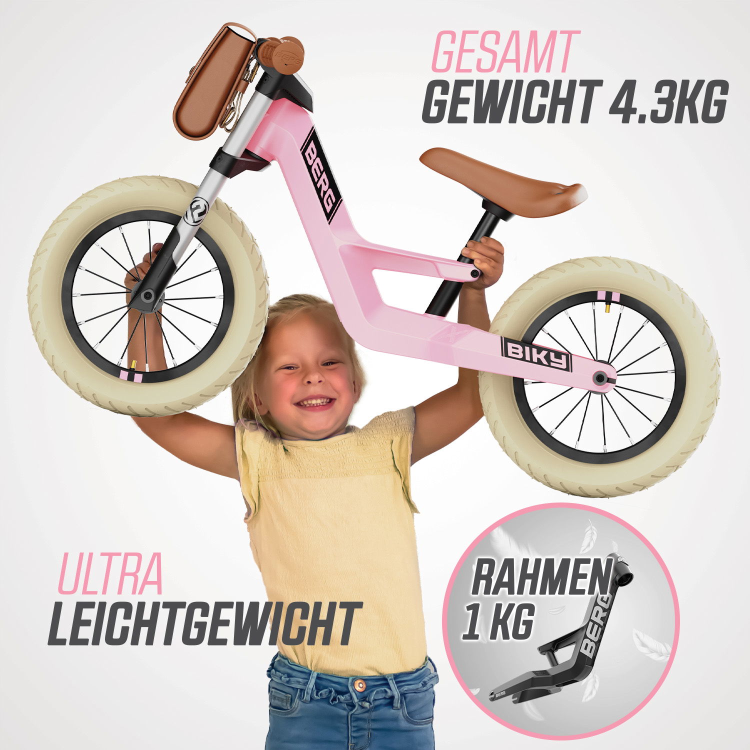 BERG Laufrad Biky Retro Pink BERG Laufrad Biky Retro Pink